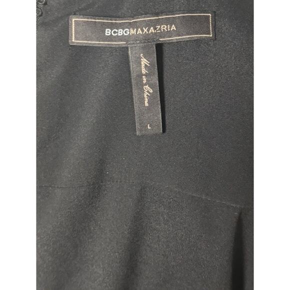 BCBGMaxAzria Cocktail Dress Size 10 Black Open Sides EUC - Picture 3 of 4